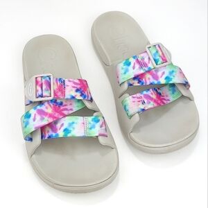 Chaco Chillos Slides Light Tie Dye 7